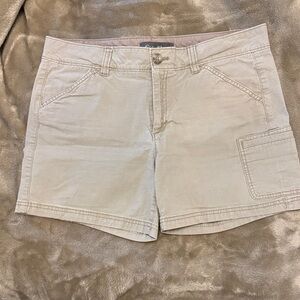 Eddie Bauer Light Beige Utility Bermuda Shorts